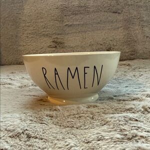 Rae Dunn White “RAMEN” Bowl 5.75” by 3”